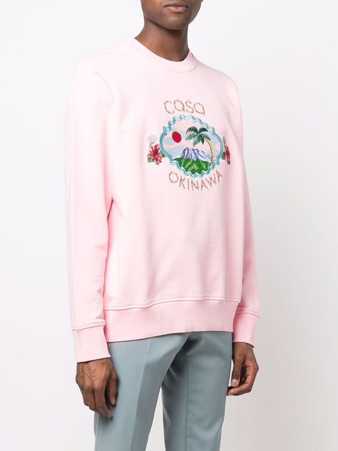 Coso Okinawa embroidered sweatshirt