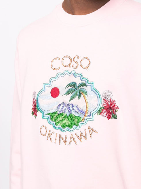 Coso Okinawa embroidered sweatshirt