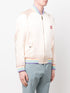 silk logo-embroidered bomber jacket