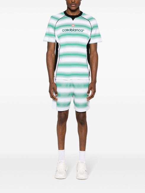 szorty dresowe w paski żakardowe