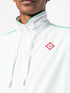perforated panelled track jacket