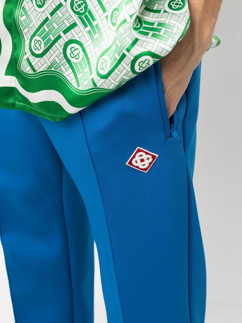 embroidered-logo track pants