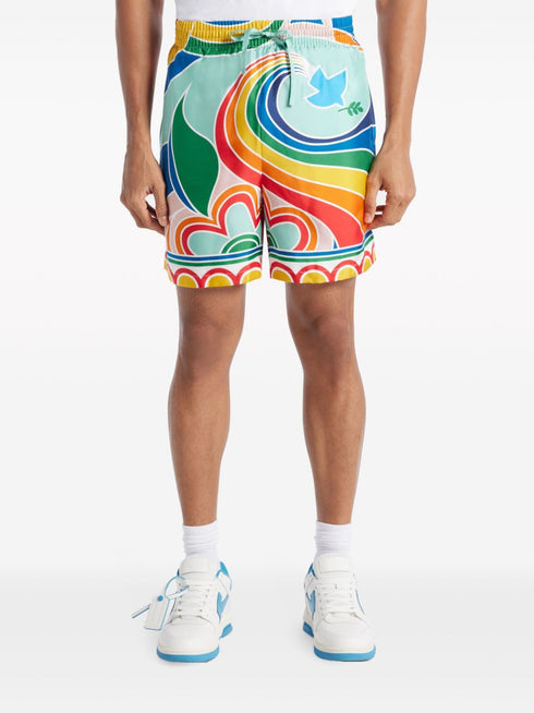 Le Pouvoir Des Fleurs silk shorts