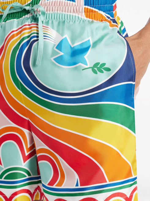 Le Pouvoir Des Fleurs silk shorts