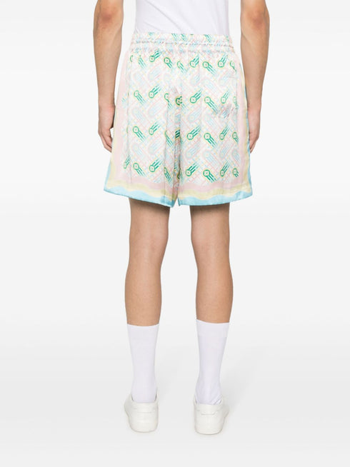 Ping Pong silk shorts