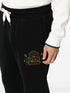 Rainbow Crayon Temple-embroidery track pants
