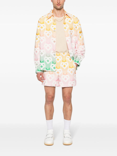 terrycloth-effect shorts