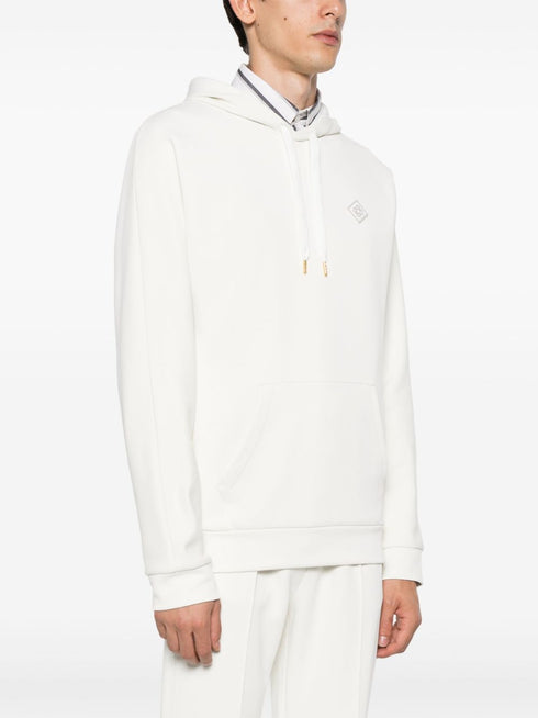 logo-appliqué hoodie