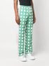 monogram-print straight-leg trousers