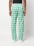 monogram-print straight-leg trousers