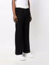 two-tone knitted trousers