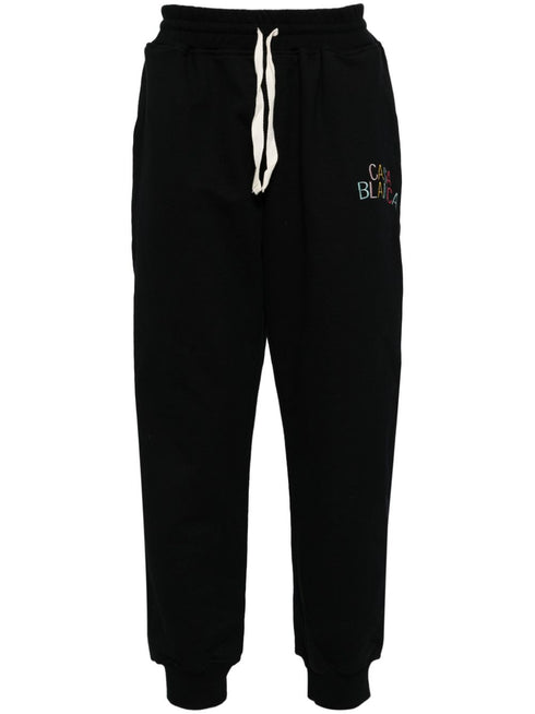logo-embroidered track pants
