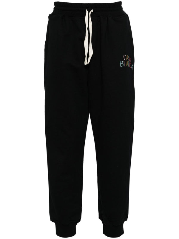 logo-embroidered track pants