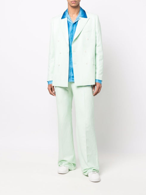 double-breasted tailored blazer