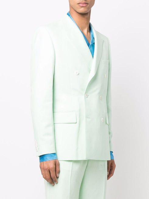 double-breasted tailored blazer