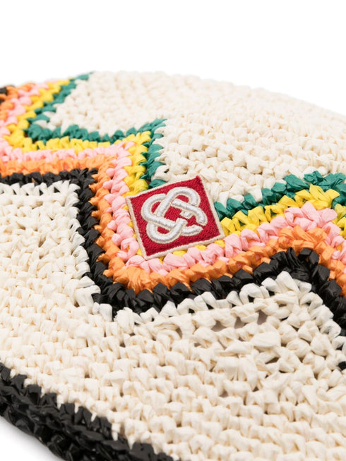 logo-appliqué zigzag bucket hat