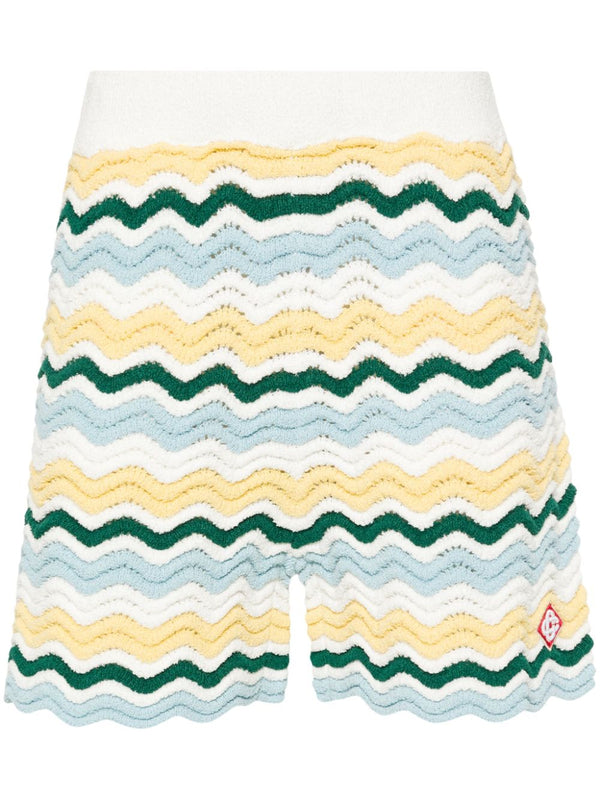 Wavy Boucle 3D-knit shorts