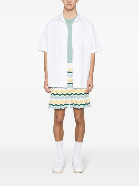 Wavy Boucle 3D-knit shorts