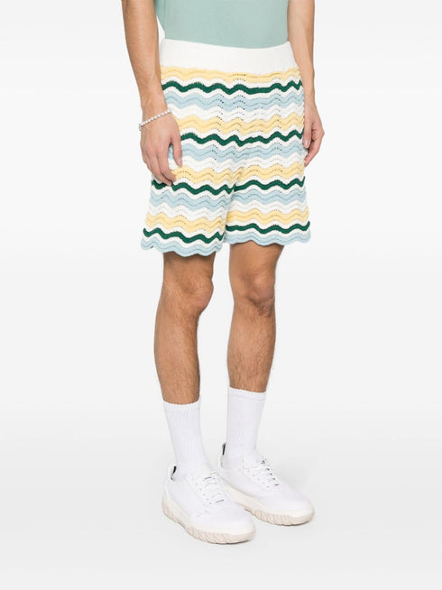 Wavy Boucle 3D-knit shorts