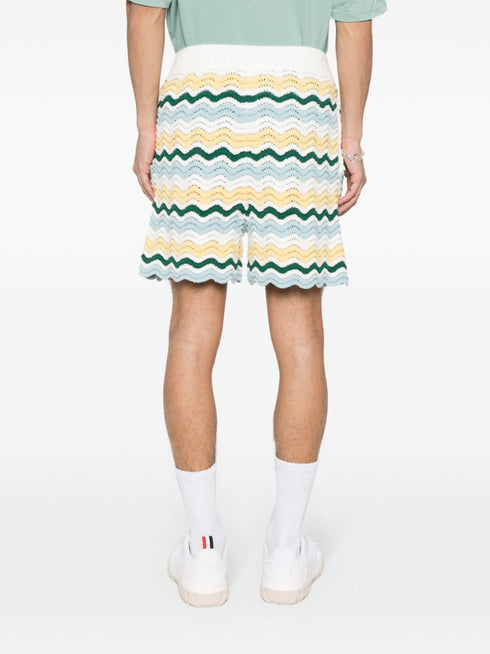 Wavy Boucle 3D-knit shorts