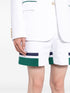 logo-appliqué stripe-detail track shorts
