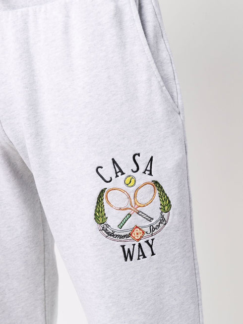 Tennis Club logo-embroidered track pants