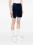 Heart Monogram velvet track shorts