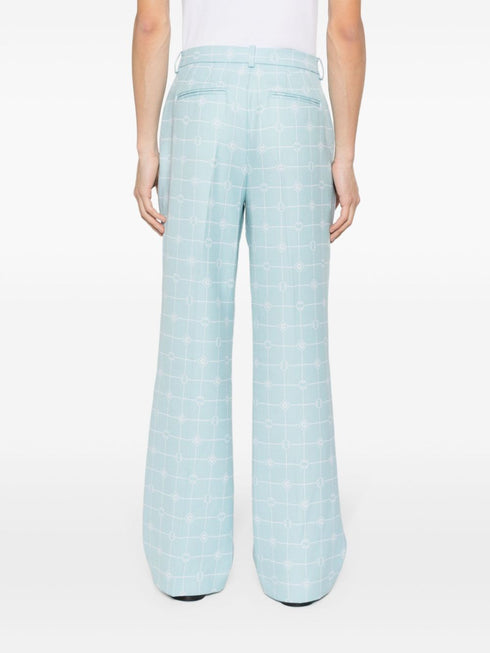 spodnie z logo i prostymi okienkami