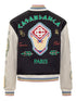 patch-appliqué bomber jacket