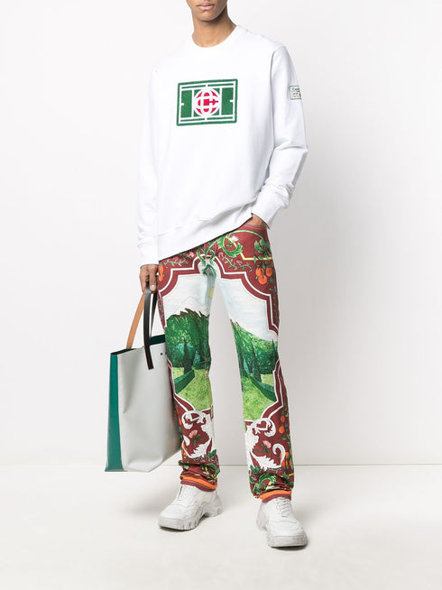 logo patch sweatshirt