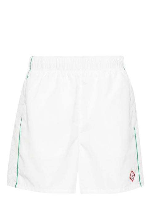 appliqué-logo swim trunks
