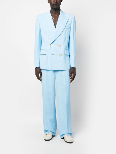 tailored double-breasted blazer