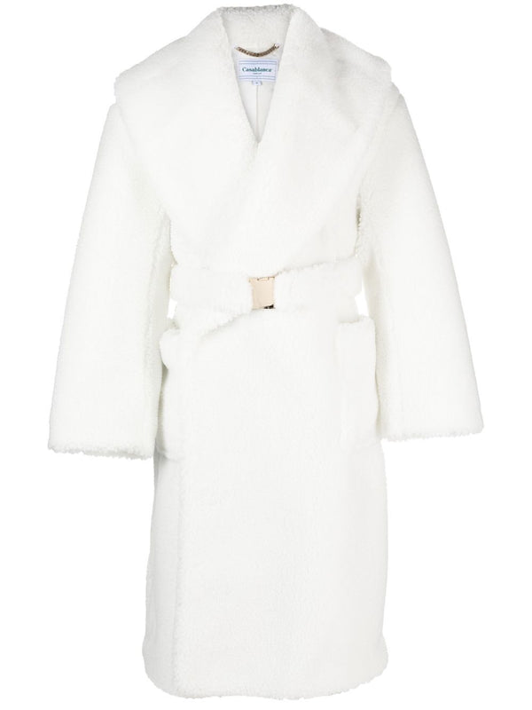 faux-shearling robe