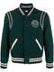 logo embroidered varsity jacket