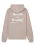 Health Is Wealth cotton hoodie