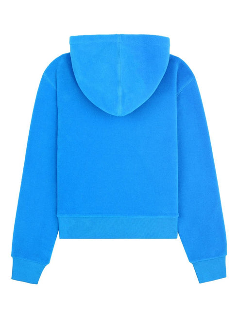 Sporty & Rich Embroidered-logo Fleece Hoodie