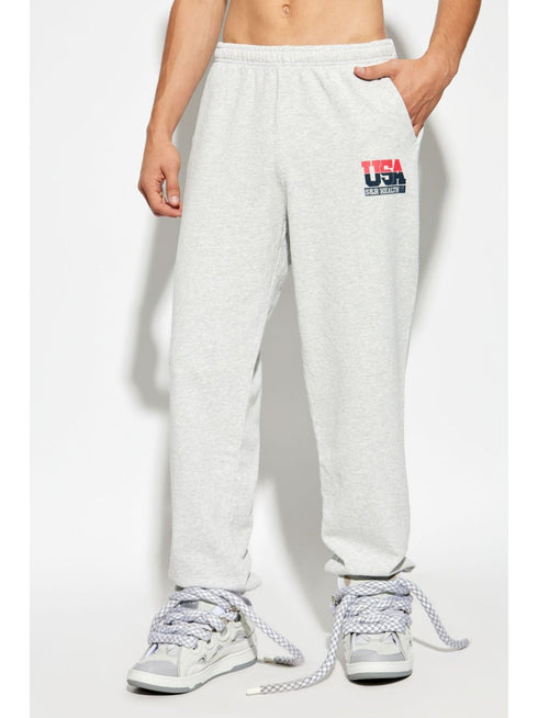 logo-print elasticated trousers