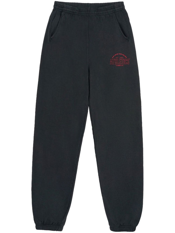 Athletics motif-print track trousers