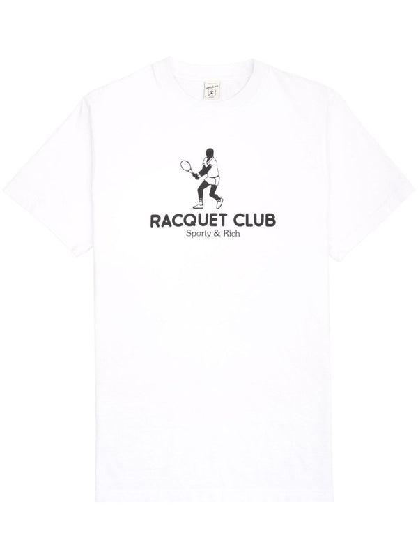 Racquet Club motif-print T-Shirt