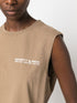 logo-print cotton tank top