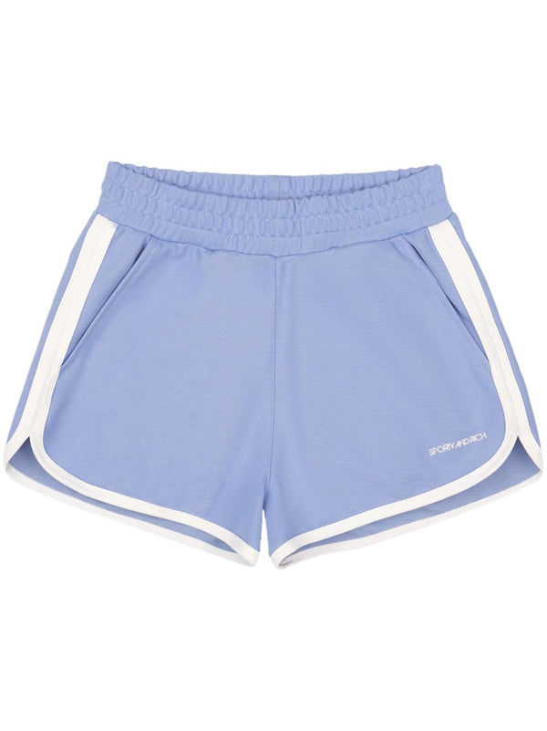 logo-print track shorts