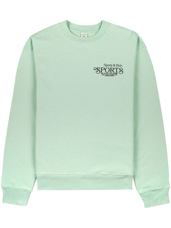 logo-print cotton sweatshirt