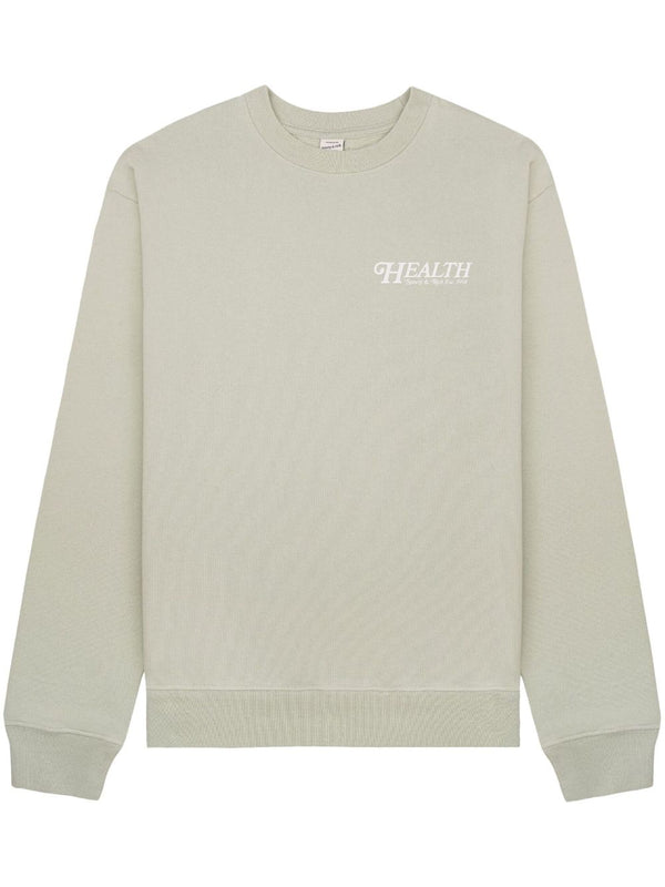 "60s Health" logo-print cotton jumper