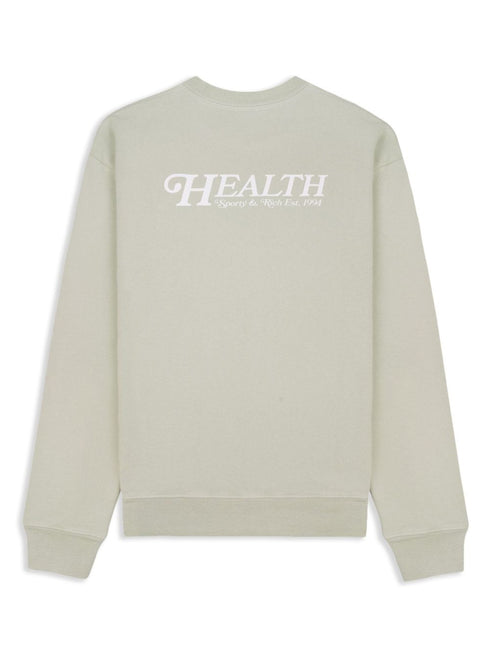 "60s Health" logo-print cotton jumper