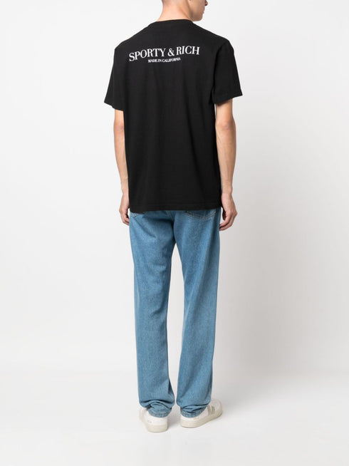 bawełniana koszulka z nadrukiem logo