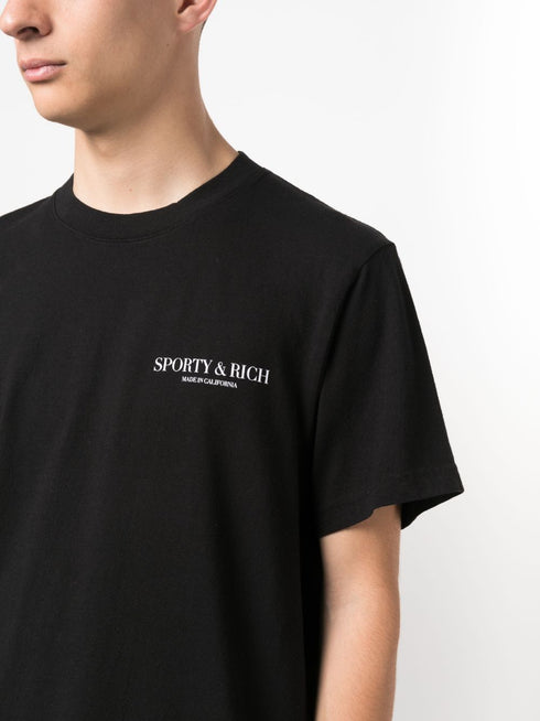 bawełniana koszulka z nadrukiem logo