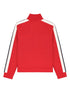 stripe-detail zip-up track jacket