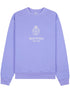 Crown-embroidered cotton sweatshirt