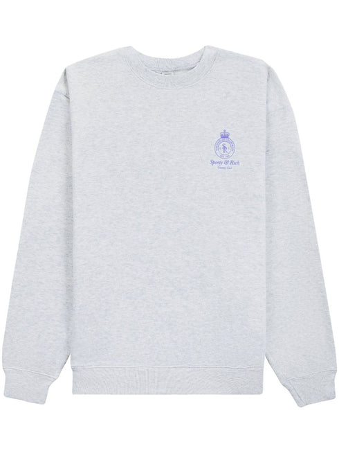Crown motif-print sweatshirt
