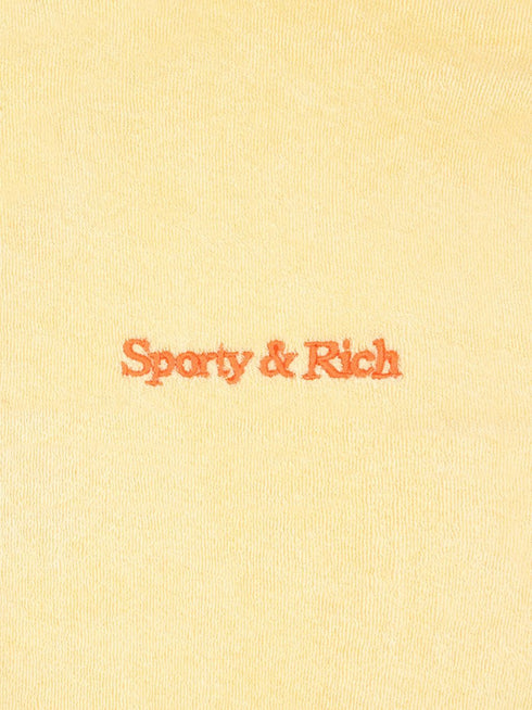 logo-embroidered terrycloth track pants